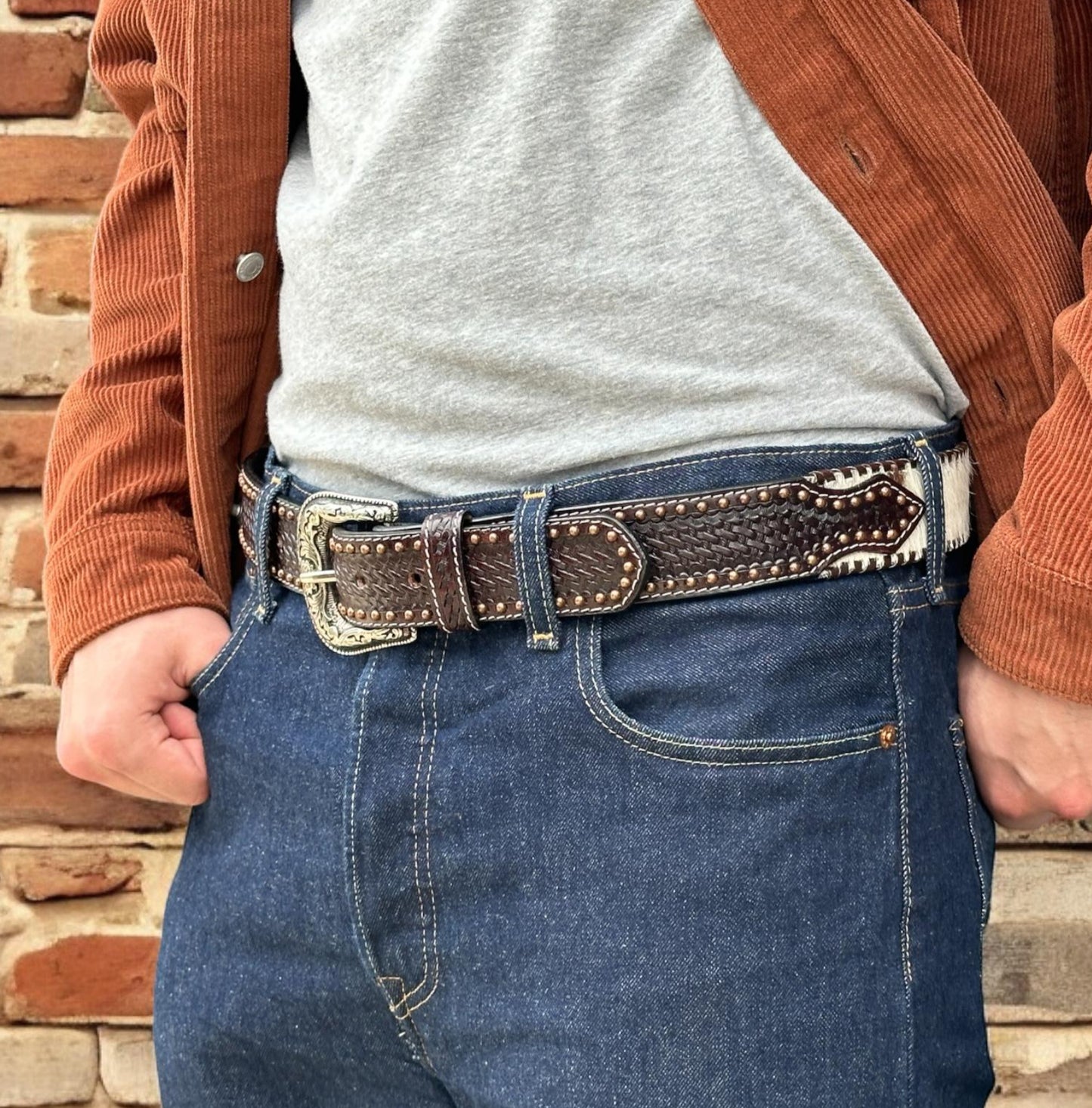 Cowhide Leather Cowboy Western Belt For Men Women, Custom Country Rodeo Tooled Full Grain Removable Buckle Belt, Ranch Gift Gun Belt