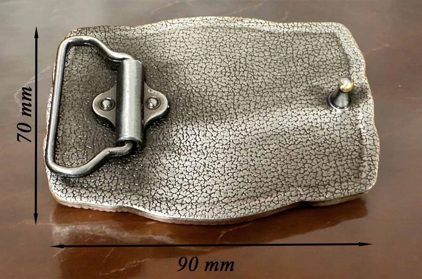 USA Flag Belt Buckle for Men, American Flag Belt Buckle for 1.5" Leather Snap Belt Strap, Western Removable Belt Buckle