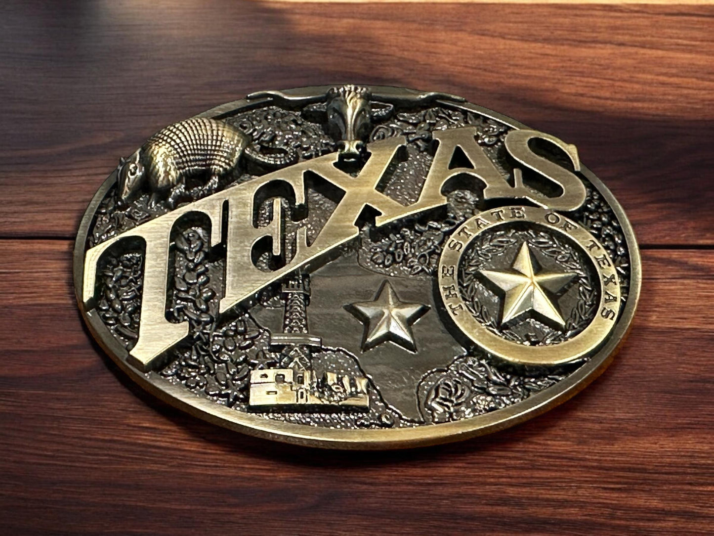 Texas State Belt Buckle for Men, Texas Flag Gift Belt Buckle for 1.5" Leather Snap Belt Strap, Western Cowboy Ranch Removable Belt Buckle