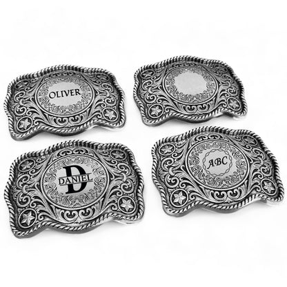 Personalized Western Cowboy Belt Buckle, Replacement Rodeo Belt Buckle Country Men's Belt Accessories, Engraved Groomsmen Belt Buckle